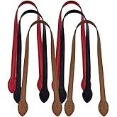 SUPVOX 2pcs 24 Leather Purses Straps Leather Bag Handles Replacement Purse Straps Handbag Bag Wallet Straps (Red)