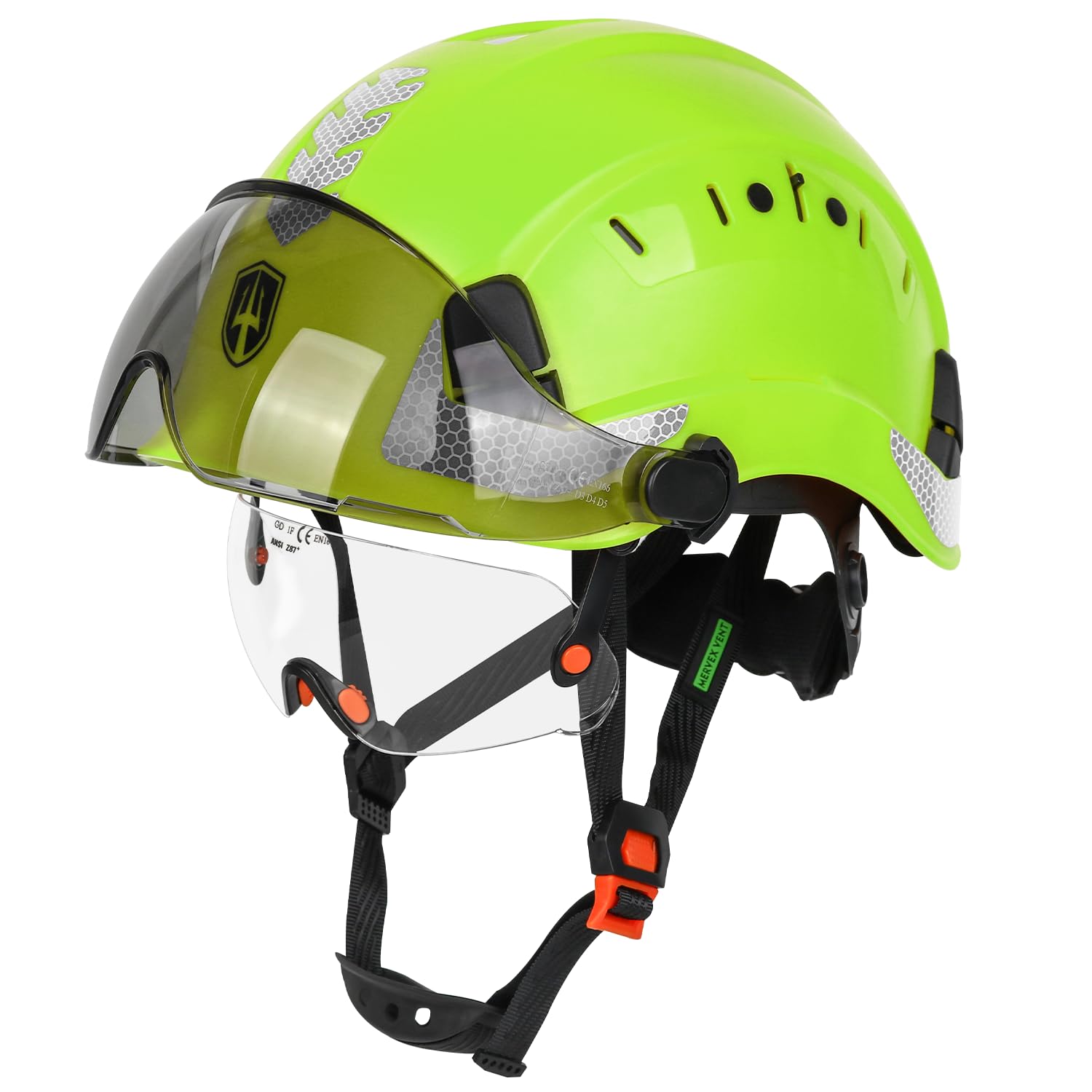 Photo 1 of GREEN DEVIL Construction Safety Helmet Hard Hat with Visor and Safety Glasses ANSI Z89.1 Cascos De Construccion Vented ABS Work Hardhat for Men&Women