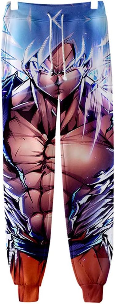 Fbestfan Men/Women 3D Joggers Pants Trousers Sport Track Dragon Ball Z Goku Super Saiyan Sweatpants Baggy