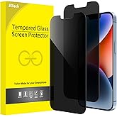 JETech Privacy Screen Protector for iPhone 14, 2-Pack | Anti-Spy Privacy Protection, Tempered Glass, Face ID Compatible