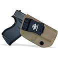 POLE.CRAFT IWB Kydex Holster Custom Fits: Glock 43 / Glock 43X - Inside Waistband Carry Holster - Adj. Cant Retention - Cover Mag-Button - No Wear - No Jitter