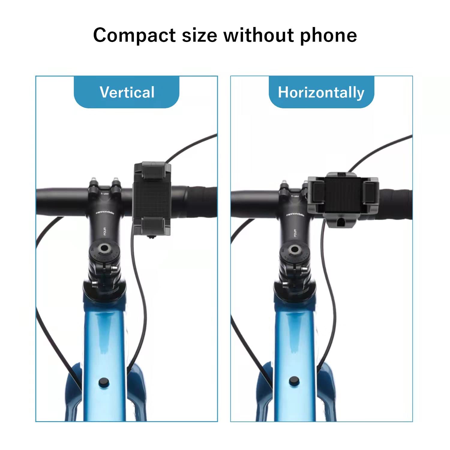 UPPEL Bike Phone Mount 360° Rotatable Bike Phone Holder Universal Cell Phone Bicycle Stand for Most of Phone and More 3.5-7 in Cellphone - 2.1-3.5 in Width