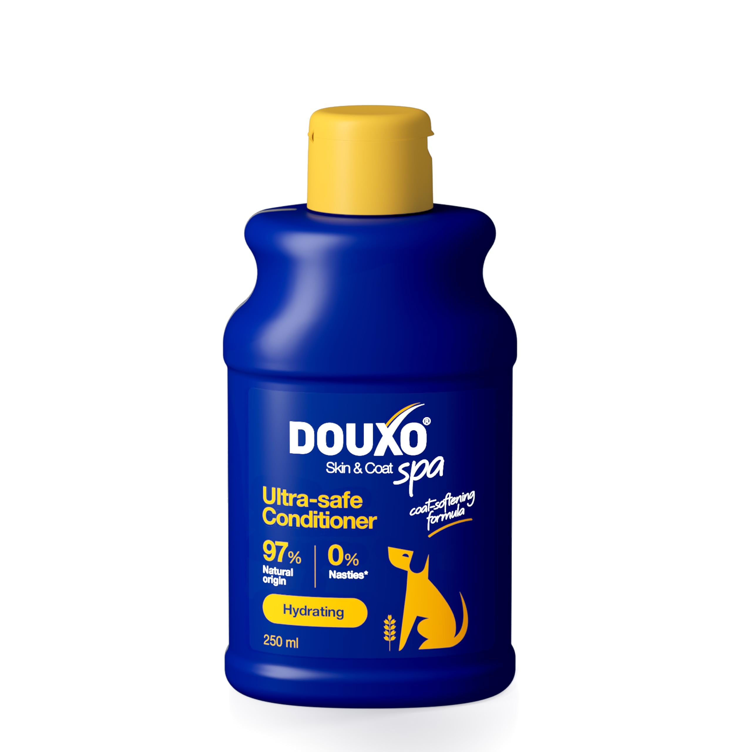 Douxo Spa - Oatmeal Dog Conditioner, 250 ml, Safely Detangles, Revives the Fur and Moisturises the Skin, Leaves the Coat Soft, Silky and Radiant, pH Balanced and Hypoallergenic Skin-Friendly Formula