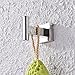 KES Bathroom Towel Hook No Drill Coat Hook Wall Mounted Square Robe Hook SUS 304 Stainless Steel Polished Finish, A2260DG