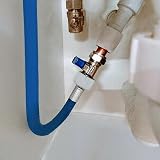 Spares2Go Universal Washing Machine Cold Water Fill Inlet Pipe Feed Hose 2.5m view 2