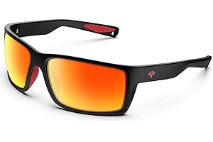 TOREGE Sports Polarized Sunglasses for Men Women Flexible Frame Cycling Running Driving Fishing Mountaineering TR24