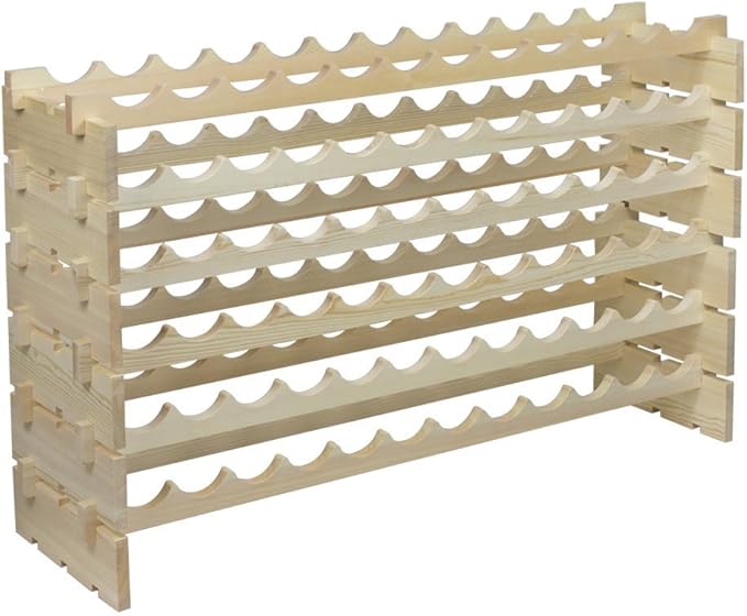 Office Luxury Estantería apilable para Botellas de Vino, 6 Niveles