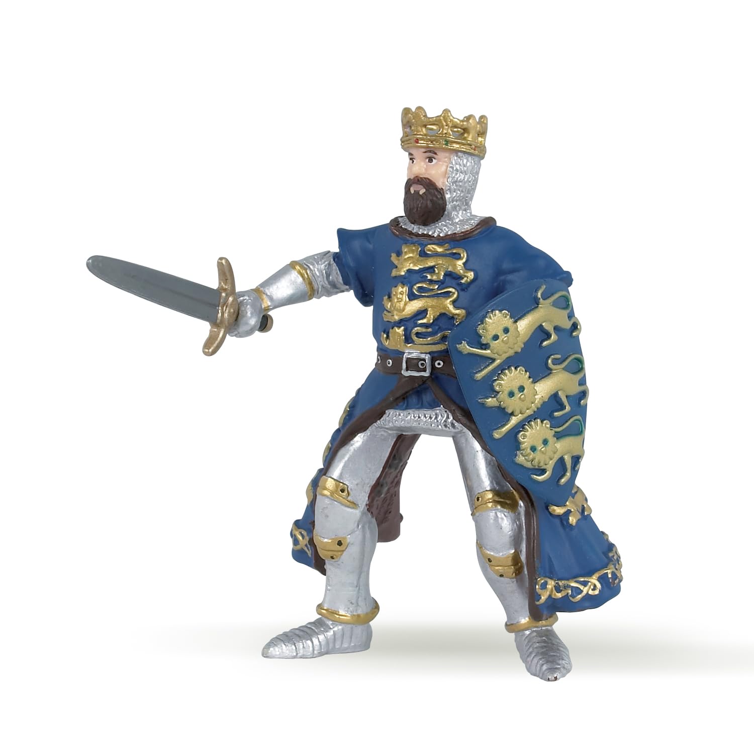 Papo MEDIEVAL-FANTASY 39329 Blue King Richard Figurine, Multicolour