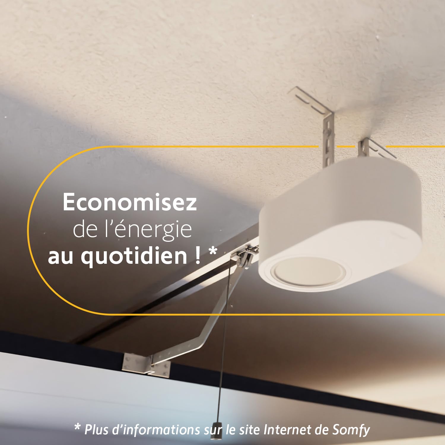 Somfy 1246360 – Motorisierungsset für Garagentore Serenia® 700 io, inkl. 2 Keytis io Fernbedienungen, Höhe bis 2.35 m und Breite bis 3m, TaHoma Switch kompatibel, weiß 4