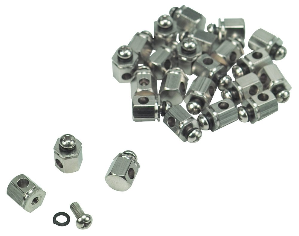 Golden Gate P-50 Hex-shaped Bracket Shoe Assembly - Nickel-Plated Brass