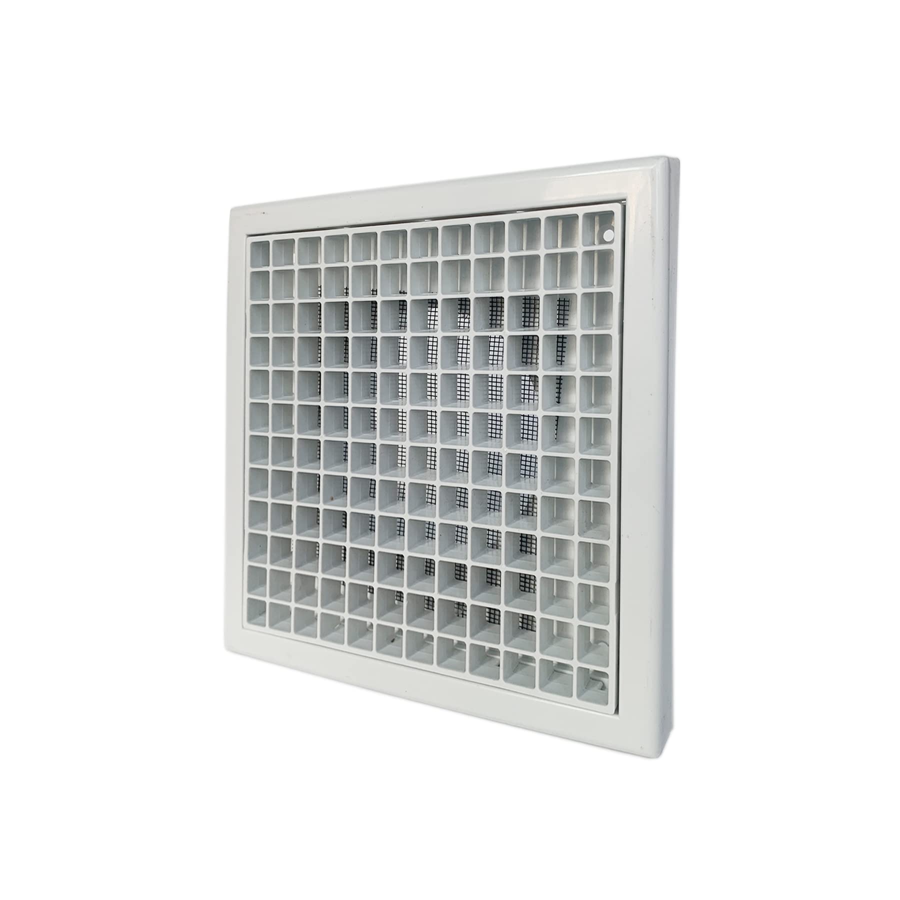 GEFONG Plastic Vent Grille 4 inch 100mm with Insect Screen for Outlet Air Ventilation Internal Use Wall and Ceiling Mounting Plastic White 1 Pcs