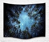 Forest Starry Tapestry Wall Tapestry Wall Hanging Galaxy Tapestry Hippie Milky Way Tapestry Sky Tapestry Tree Tapestry Night Sky Tapestry Mandala Bohemian Tapestry for  Bedroom Dorm Decor