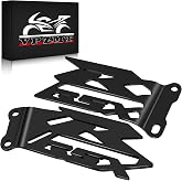 VPZMT Foot Peg Heel Plates Guard Protector for Suzuki GSXR 600/750 | For GSXR 600/GSXR 750 2006-2016 &amp; GSX-R 1000 2003-2016 Black Models