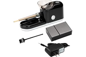 QCBF Electric Cone Joint Roller Automatic Cone Loader Pre Roll Cone Filling Machine+Pre Roll Cone Support Box Machine Electric Cigarette Rolling Machine Portable Household Automatic Gift for Man-Black