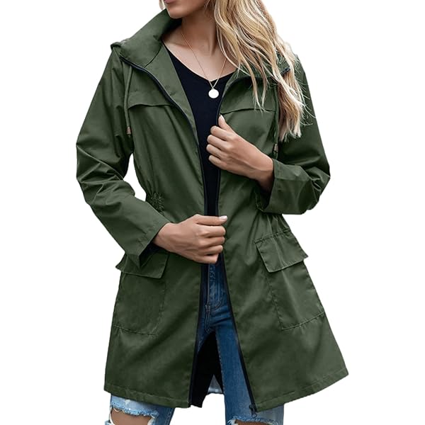 Amazon.com: ZWRXW Womens Rain Jacket Lightweight Raincoats
