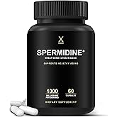 HUMANX Spermidine+ (USA Third Party Tested) - Spermidine-Rich Wheat Germ Extract & Zinc to Activate Cellular Renewal - Non-GMO, Spermidine Capsules - Supports Healthy Aging - Spermidine Supplement