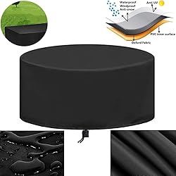 Patio Furniture Covers Waterproof Round 96 x 23