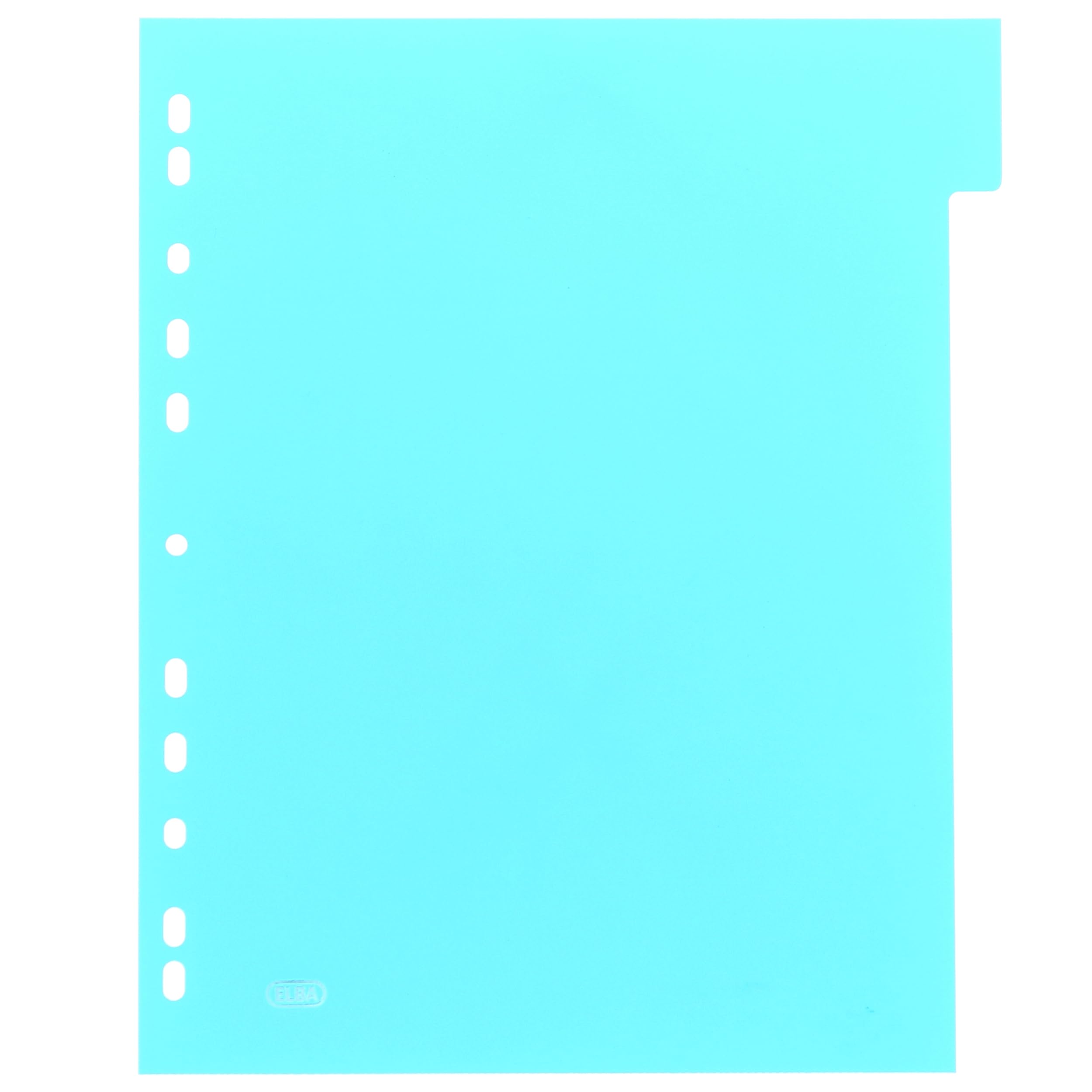 Elba School Life kunststof tabbladen A4 XL 6 tabs Available 11 gaats assorti