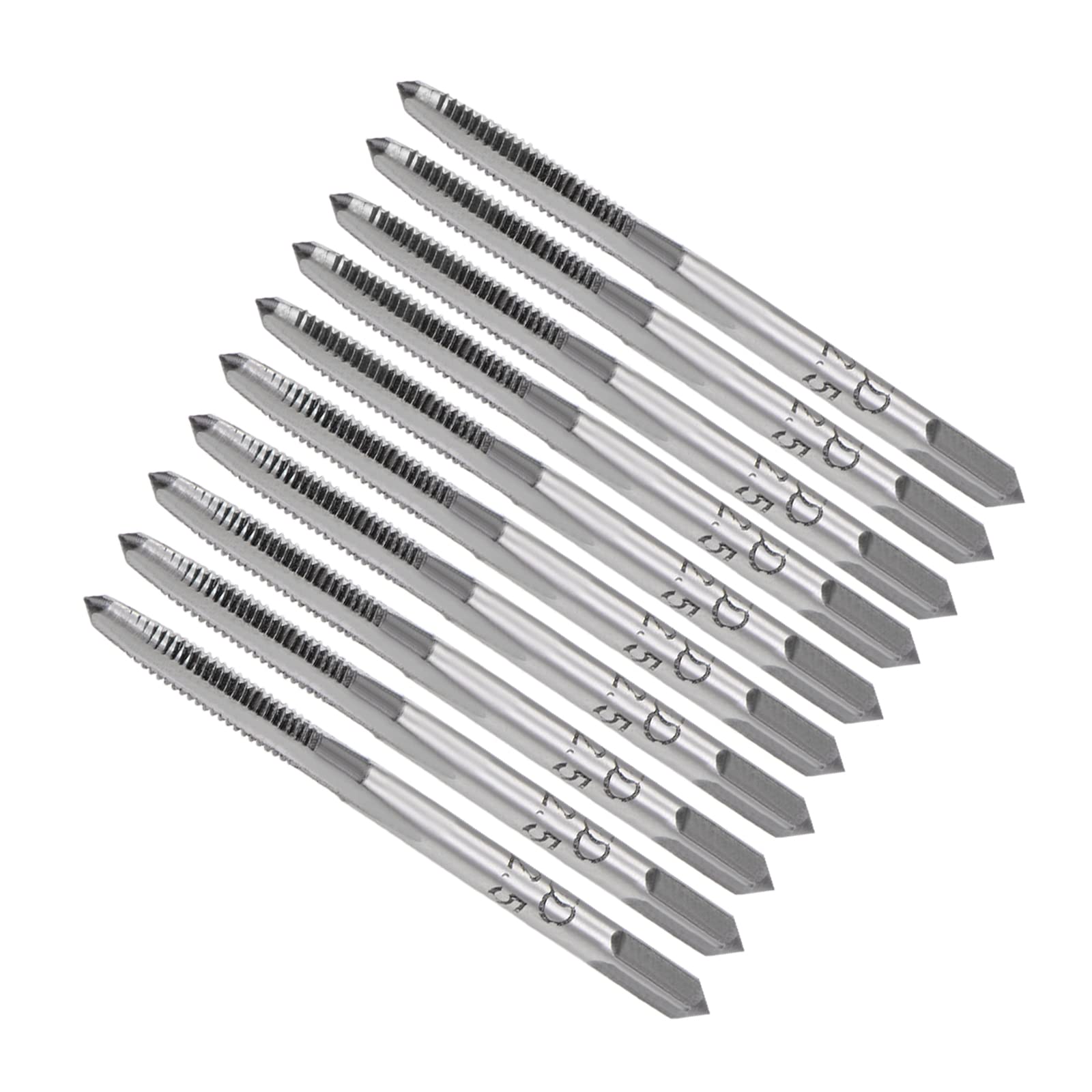 CoCud Hand Threading Taps, M2.5 x 0.45 Thread, Metric High Speed Steel Screw Tapping Taper Bottom Tap - (Applications: for Machine Thread Repair), 5-Pairs โ image 1