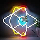 Pugna Game Ghost Eyes Neon Signs for Wall Decor Neon Lights for Bedroom Led Business Signs Suitable for Man Cave Bar Pub Restaurant Christmas Gift