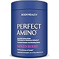 BodyHealth PerfectAmino Powder - BCAA and EAA Powder for Pre and Post Workout - Amino Acid Energy Drink for Men and Women to Support Lean Muscle and Recovery - Mixed Berry - 120 Servings