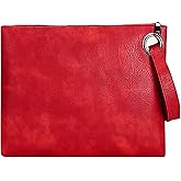 ruizedidi Clutch Purses for Women Evening Bag Women's Handbags Purse Trendy Designer Wedding Pu Leather Wristlet Black