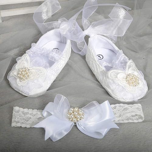 white newborn baby shoes