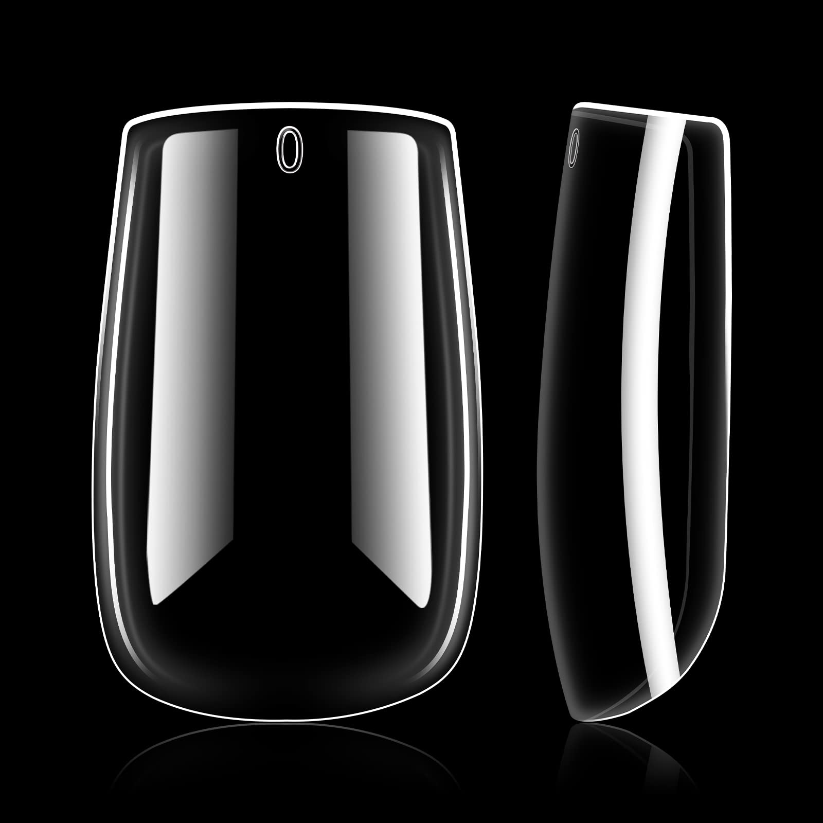 AILLSA Short Square Nails Clear Gel Nail Tips False Full Cover Soft Nails Tips for DIY Home Salon Gift, Preshaped Gelly Press on Fake Nail Tip for Nail Extension 216PCS 12 Sizes - Image 8