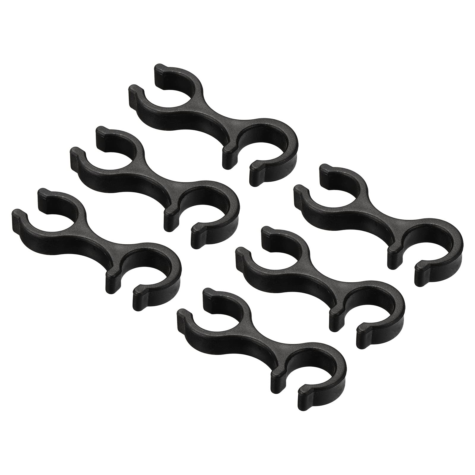 PATIKIL Trekking Pole Clips, 6Pcs Walking Stick Accessories Double Rod Buckle Connector for Outdoor Hiking Camping