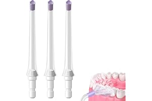 AMILKME Water Flossers Replacement Nozzles Compatible with Philips Sonicare Power Flosser: HX3711, HX3911, HX3908, HX3904, HX3805, HX3801, HX3806 Series