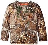 Carhartt Little Boys' Force Camo Raglan Tee, Realtree Xtra, 6