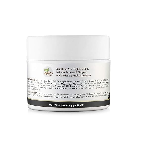 Download Amazon Com Mamaearth Charcoal Coffee And Clay Face Mask Made In The Himalayas All Natural With Organic Ingredients Beauty PSD Mockup Templates