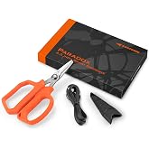 KastKing Paradox 4.5 inch Fishing Scissors | Stainless Steel Precision Fishing Line Cutters With Non-Slip Grip, Protective Sheath, Neck Lanyard, Scissors for Braided Line