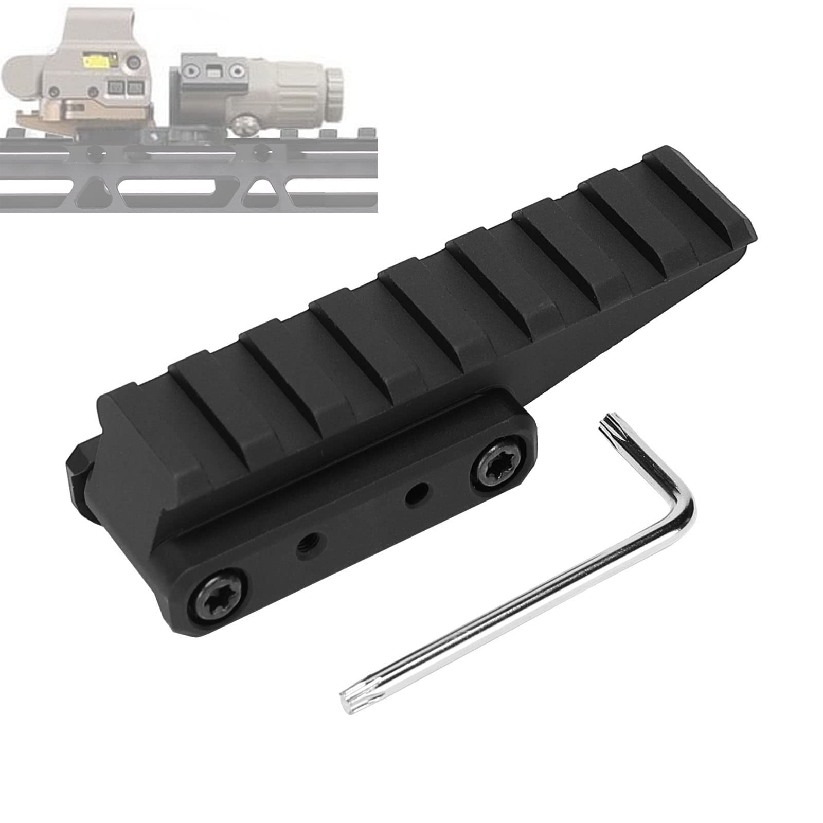 Photo 1 of Phoking Optic Riser Mount Picatinny Rail Fast Riser Red Dot Riser for Red Dot Sight Scope Optics