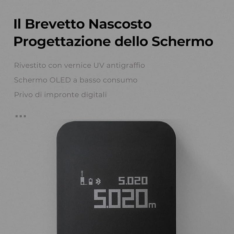 Metro Laser, 30m Misuratore Laser Distanza Mini, Regalo Uomo Gadget