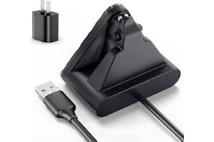 Cisain Charging Dock Compatible with Ray-Ban Meta Smart Glasses Wayfarer/Skyler,Potable Travel Charger with Adapter (Black)