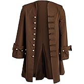 Mens Pirates Cosplay Costume Pirate Jack Outfit Coat Belt Cosplay Props Halloween