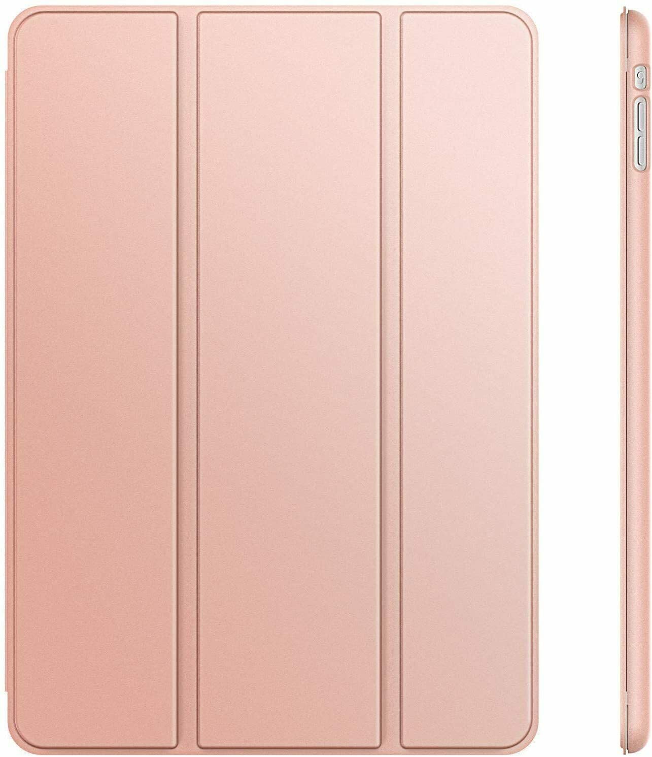 Smart Case For Apple iPad Mini 1, Mini 2, and Mini 3, Magnetic Stand Cover, Ultra Slim Lightweight, Auto Sleep/Wake Flip Folio Case (Rose Gold)