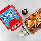 Uncanny Brands Peanuts Deluxe Waffler - Peanuts Iconic Characters and Symbols on Your Waffles