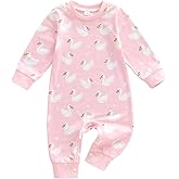 Baby Girl Boy Easter Outfit Bunny Print Long Sleeve Sweatshirt Romper Jumpsuit Infant Spring Summer Clothes