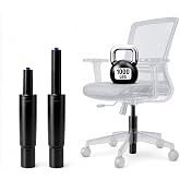 MySit 2.2" Stroke Office Chair Gas Lift Cylinder Replacement Sinking 2.4" | Heavy Duty 1000lbs Shortest Gas Spring Rod Part Universal Size Black for Short Person, High Chair Base, Class 4