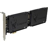 Sedna - PCI Express Quad 2.5 Inch SATA SSD Controller Card (with Built in Power Circuit, no Need SATA Power Connector) (SSD/HDD not Included)