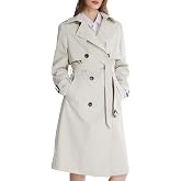 Orolay Women's 3/4 Length Double Breasted Trench Coat Lapel Jacket with Belt