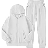 QTWW INC Girls Boys 2 Piece Tracksuit Athletic Sweatsuits Sets Zipper Sweatshirt and Jogger Sweatpants Clothing Sets for Kids