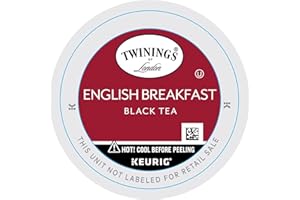 Twinings English Breakfast Tea K-Cup Pods for Keurig, Caffeinated, Smooth, Flavourful, Robust Black Tea, 56 Count (Pack of 1), Enjoy Hot or Iced