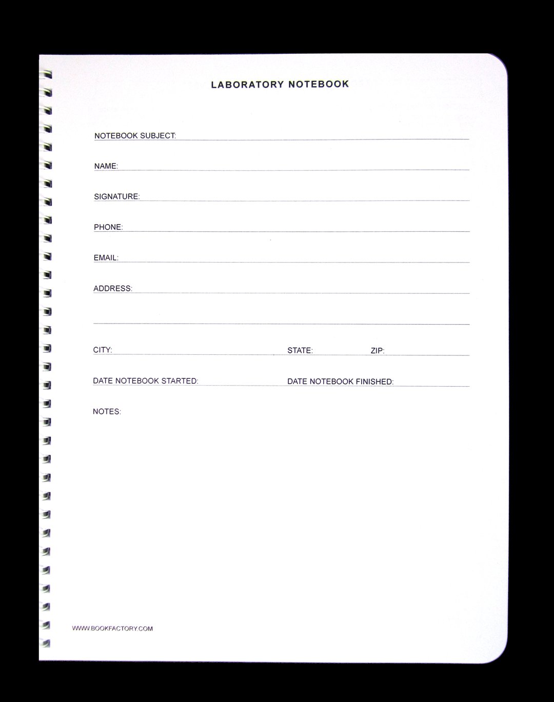  Format) Grid (Scientific Notebook Lab Carbonless BookFactory 8.5 (LAB
