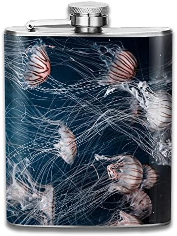 Wallpaper Jellyfish Gifts Top Shelf Flasks Stainless Steel Flask