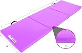 OZE SPORTS Gymnastic Tumble Exercise Mat 6FT Tri Folding Non Slip PU view 3