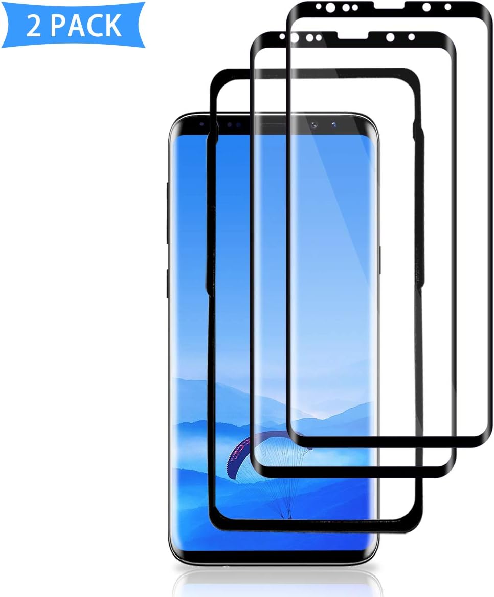 FANYAN Galaxy S9 Plus Screen Protector,Tempered Glass [3D Curved] [9H Hardness] [Case Friendly][Alignment Frame] Screen Protective Film for Samsung Galaxy S9 Plus【2 Pack】