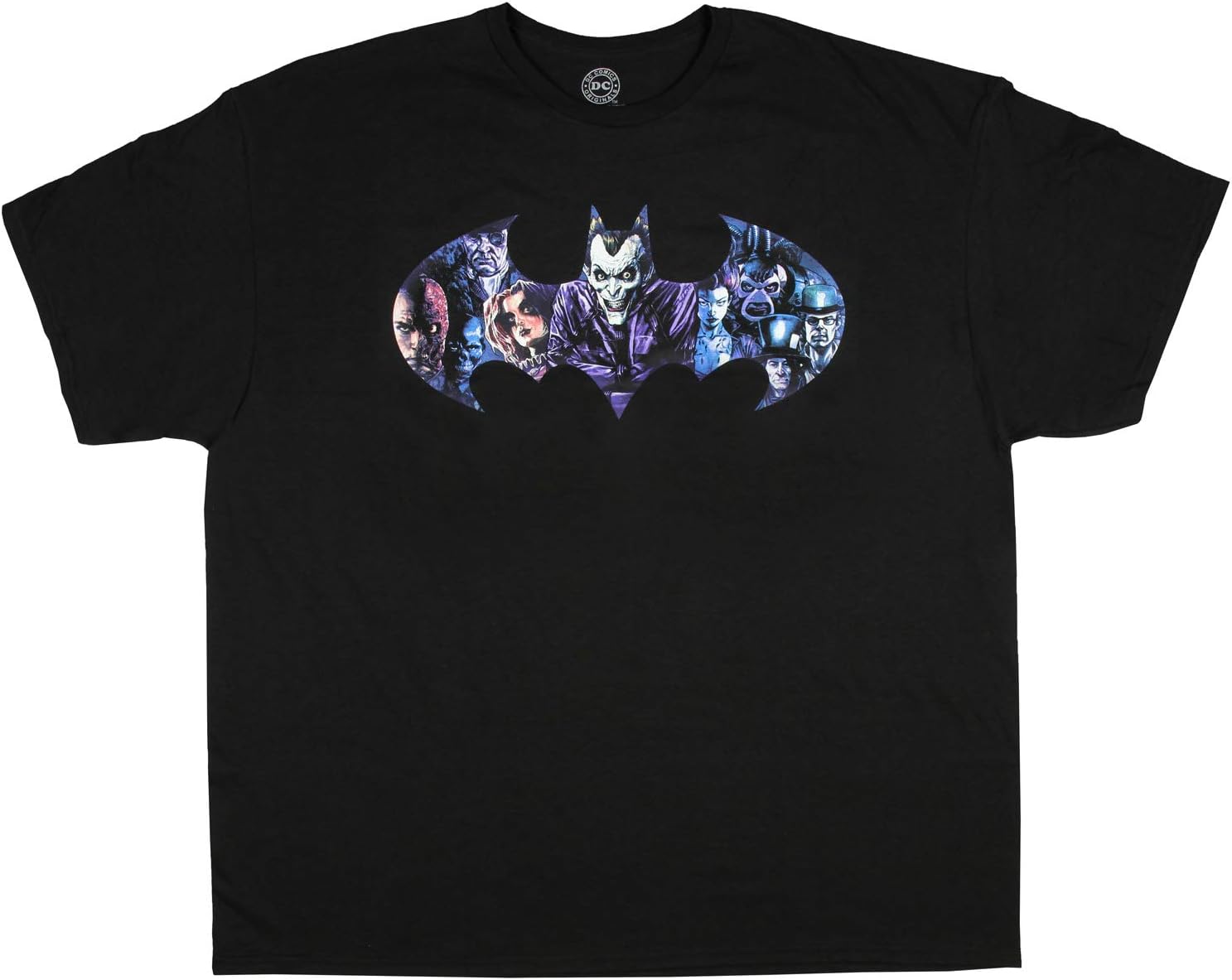 Batman Shirt Joker And Villains Bat Logo Infestation Licensed Graphic Character Men's T-Shirt